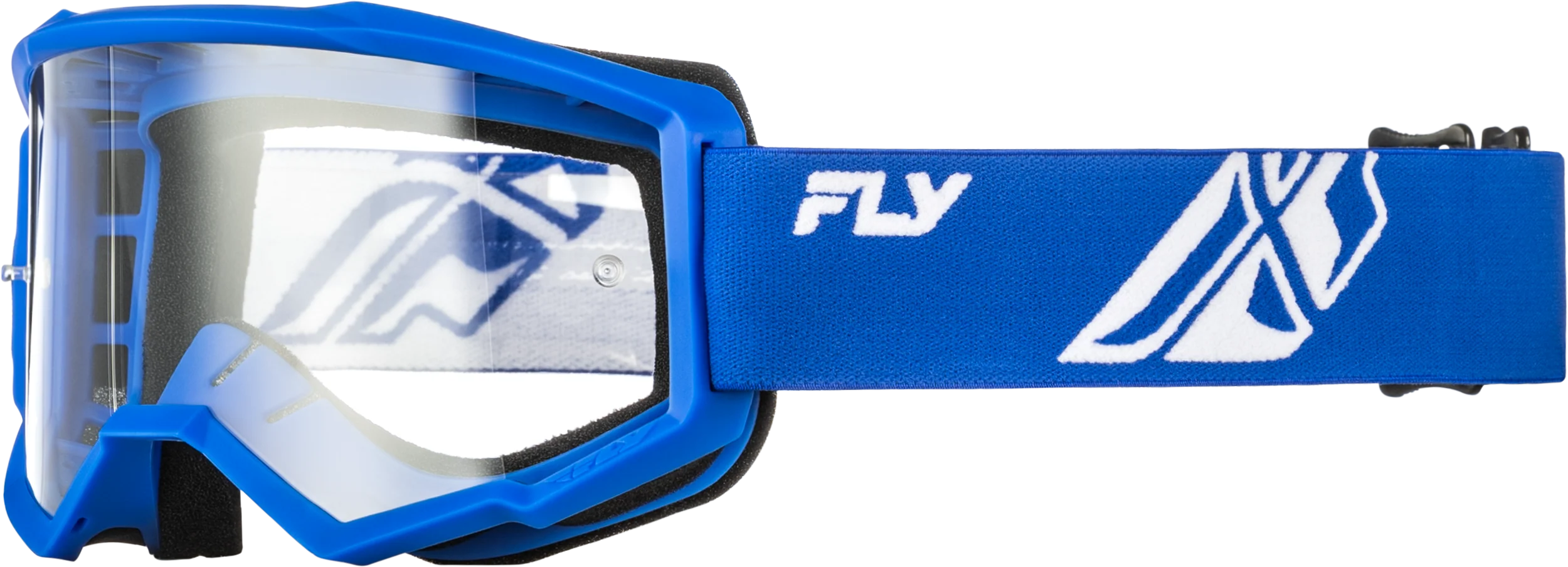 Youth Focus Goggle Blue/White W/ Clear Lens