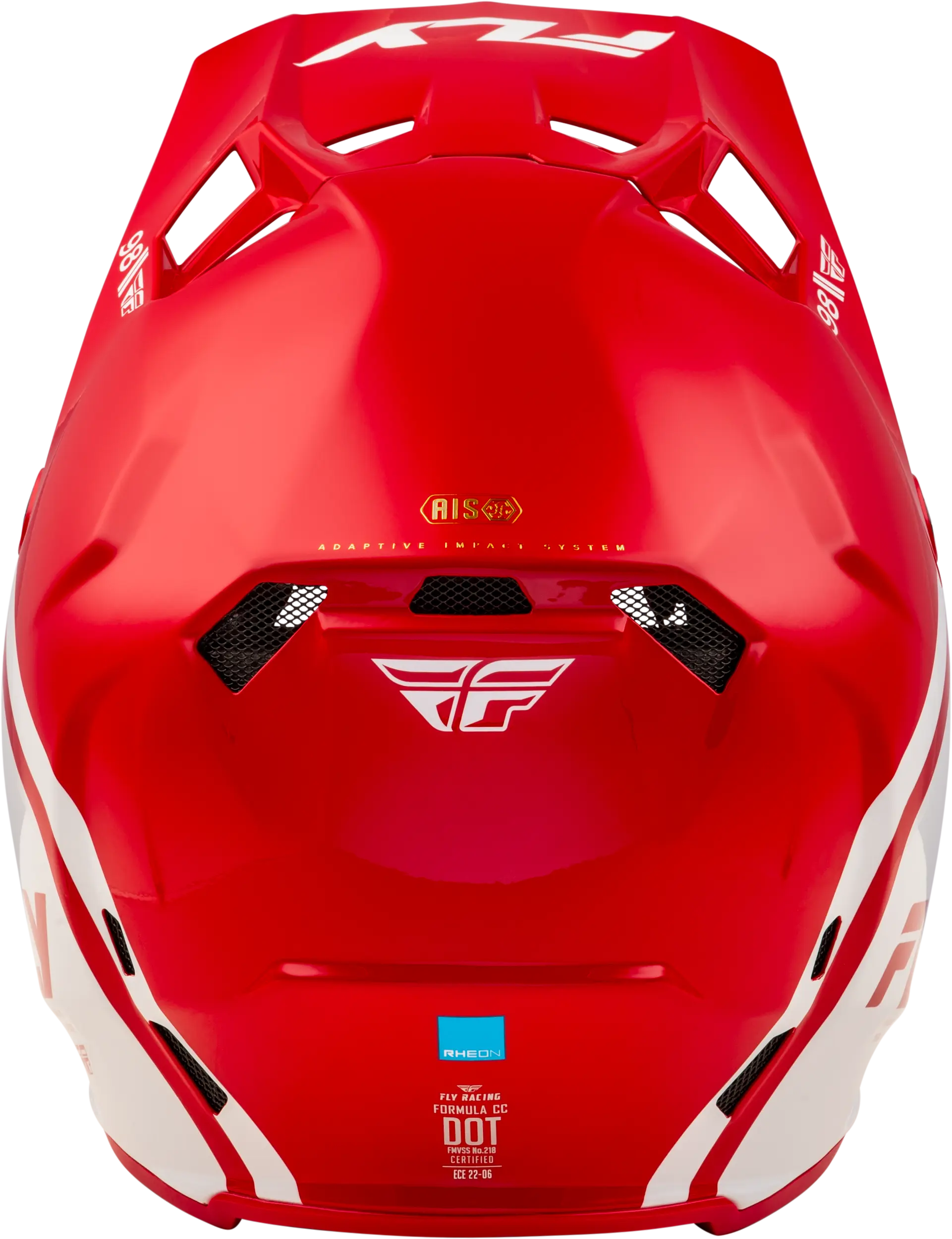 FLY RACING Youth Formula Cc Objective Red/White Helmet - Image 2