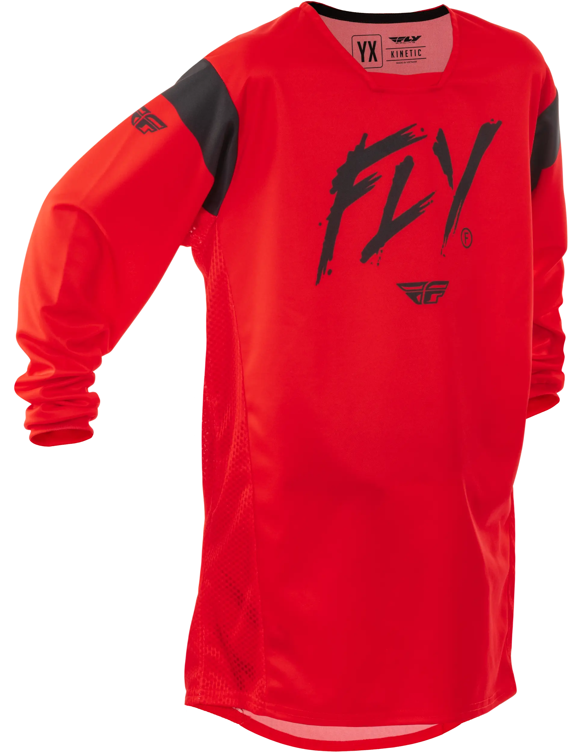 FLY RACING Youth Kinetic Stoke Red/Black Jersey