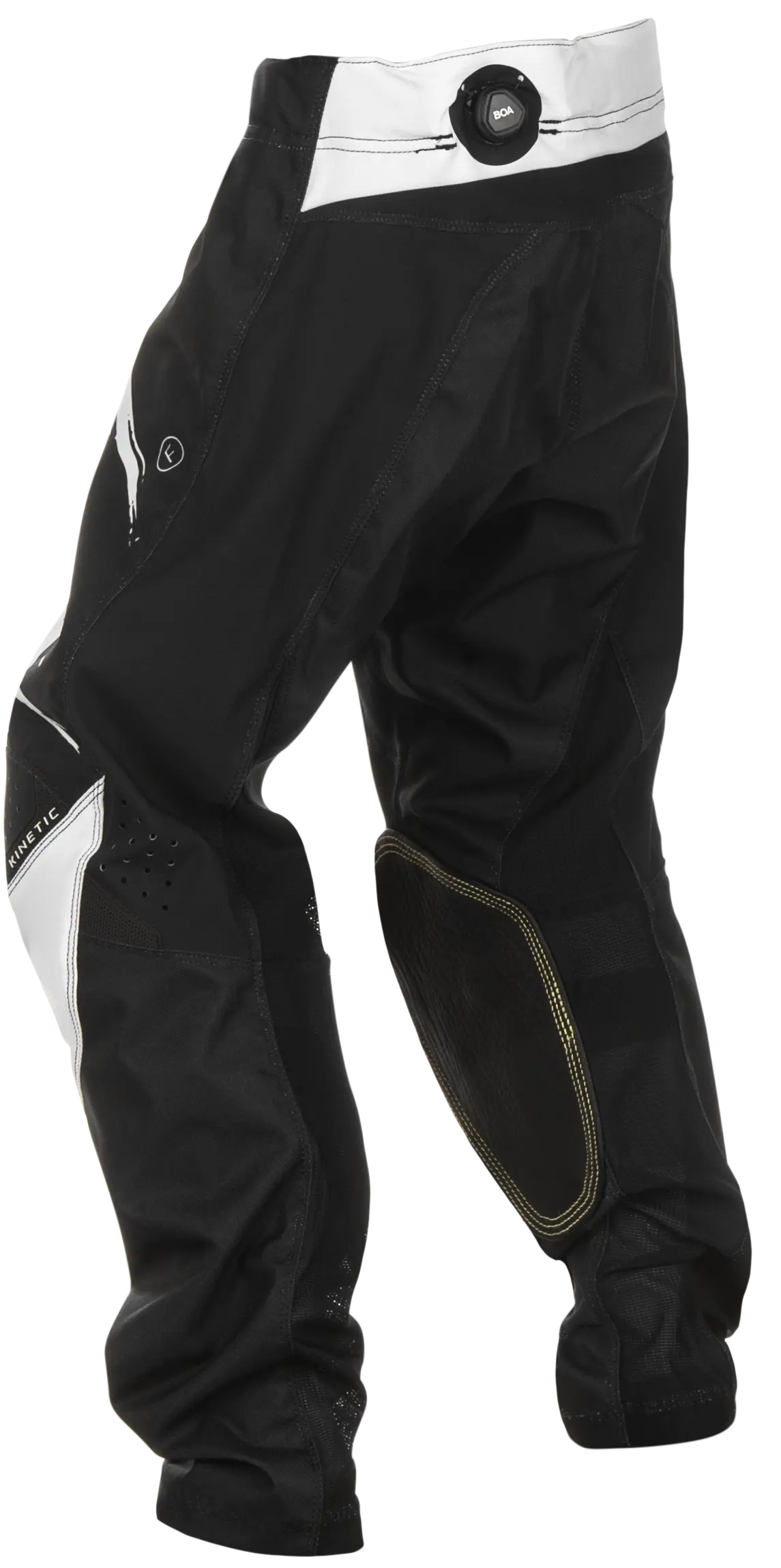 FLY RACING Youth Kinetic Stoke Black/White Pants - Image 2
