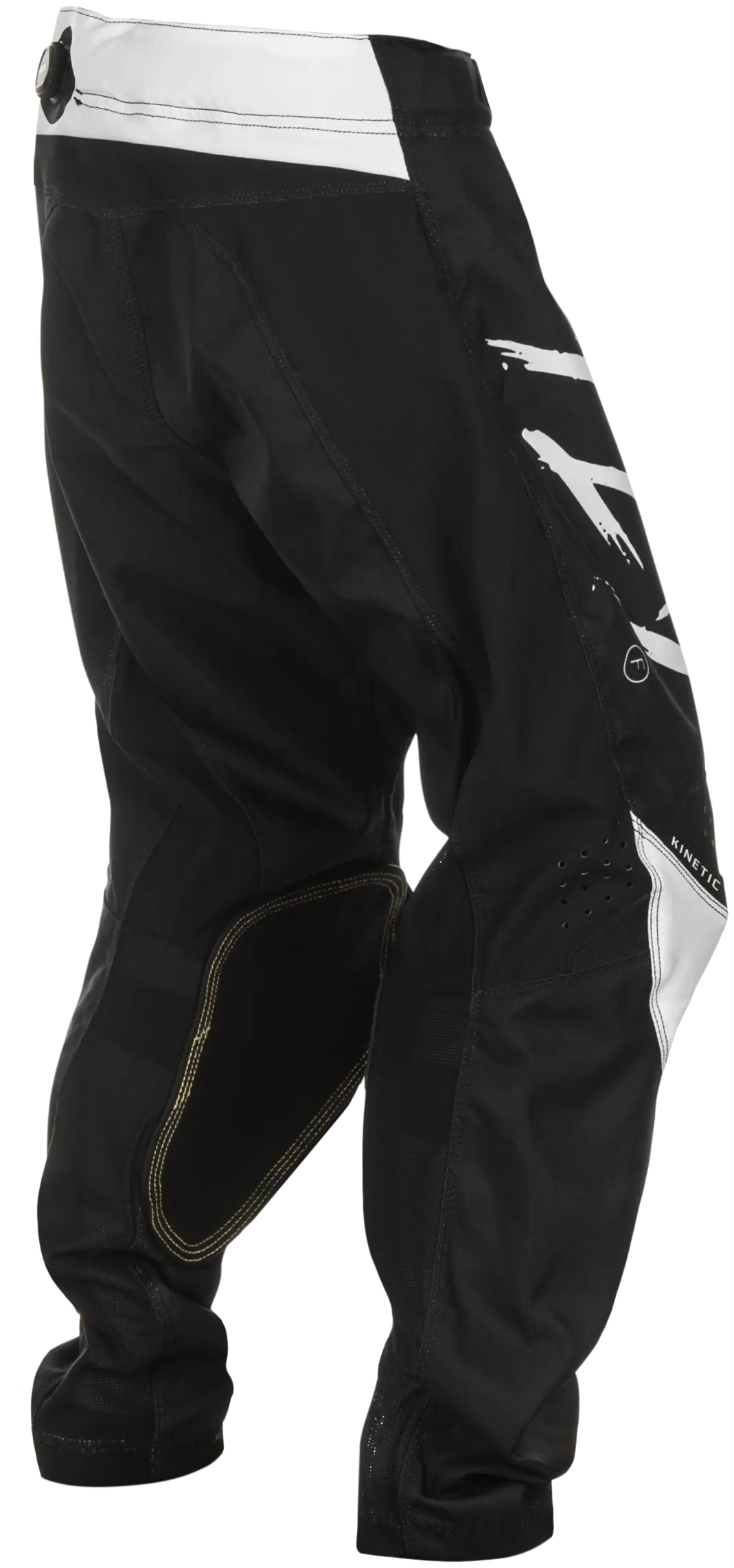 FLY RACING Youth Kinetic Stoke Black/White Pants - Image 3